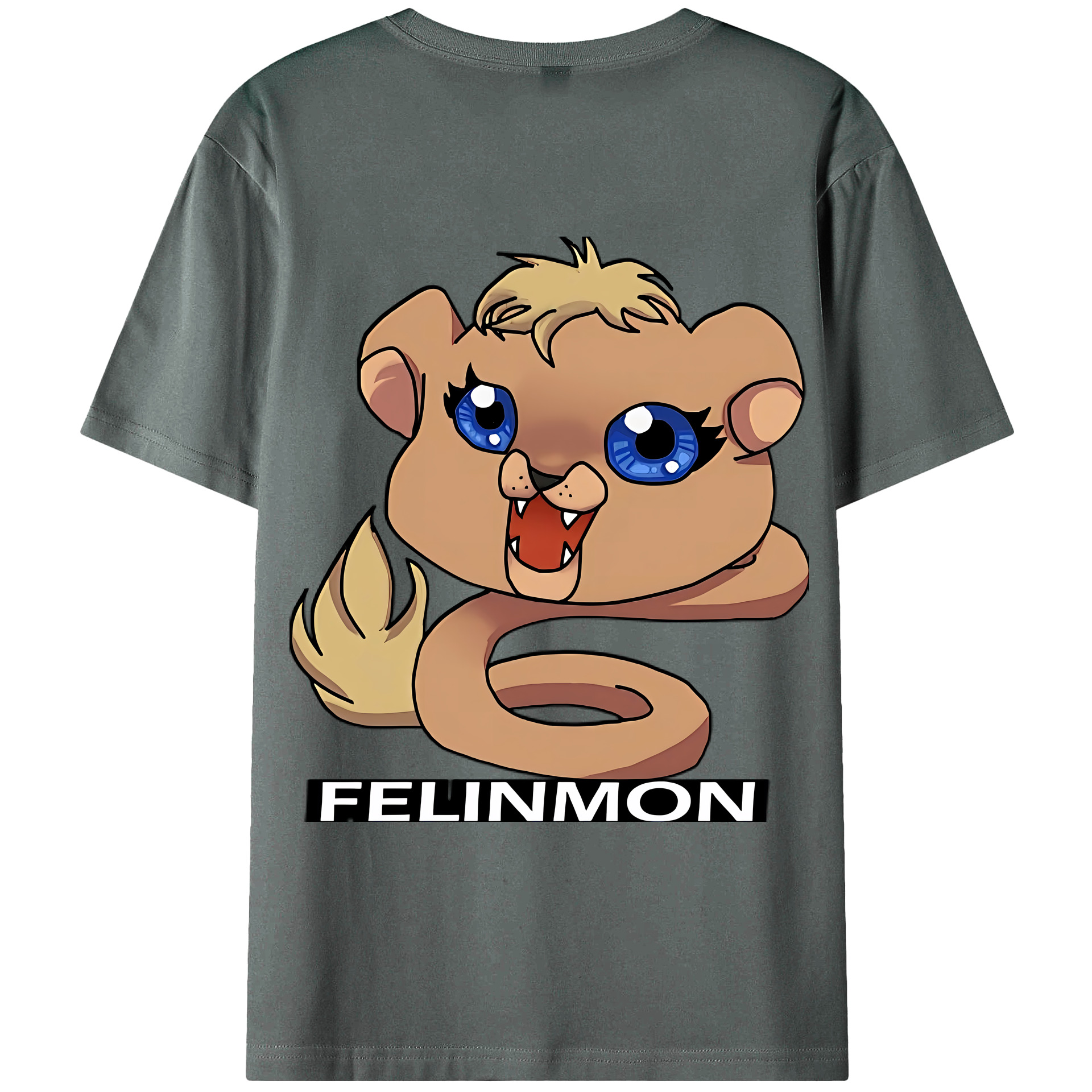 （画像用） Digimon デジタルモンスター/デジモン 綿100％ メンズ半袖Tシャツ（バックプリント） 通気性